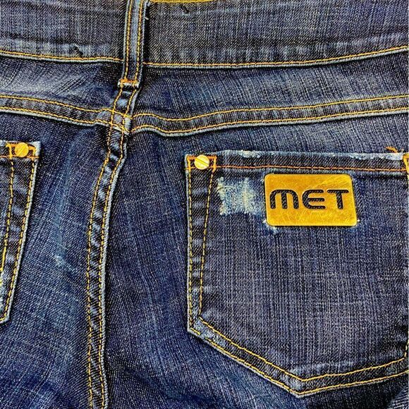 MET Jeans “Made in Italy” Low Rise Skinny Distressed Stretch Jeans 29x31 LNWT - Picture 6 of 12